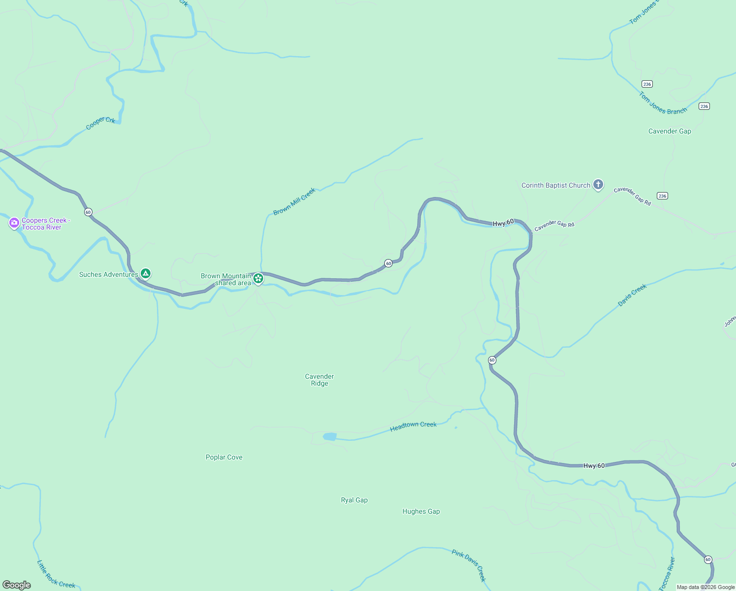 map of restaurants, bars, coffee shops, grocery stores, and more near 431 Trillium Road in Suches