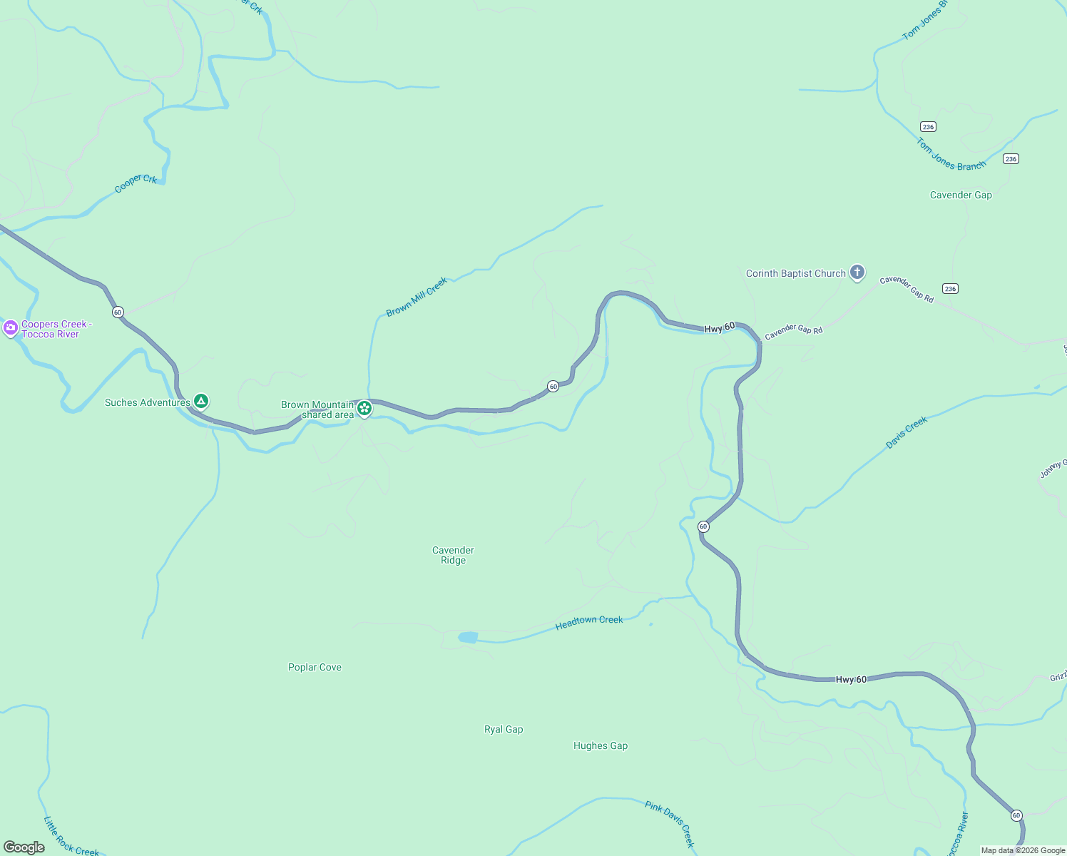 map of restaurants, bars, coffee shops, grocery stores, and more near 431 Trillium Road in Suches