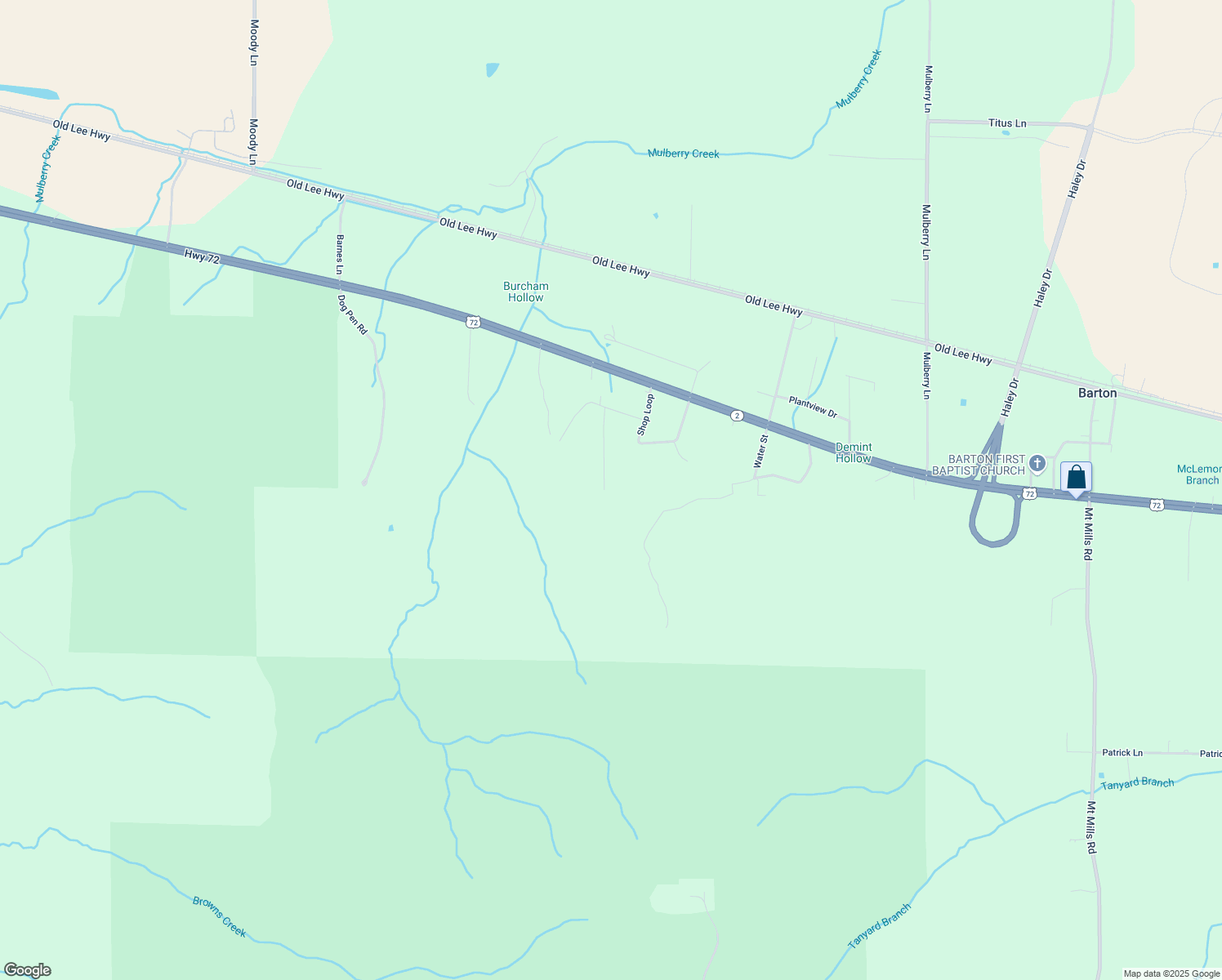 map of restaurants, bars, coffee shops, grocery stores, and more near 198 Hill Drive in Cherokee