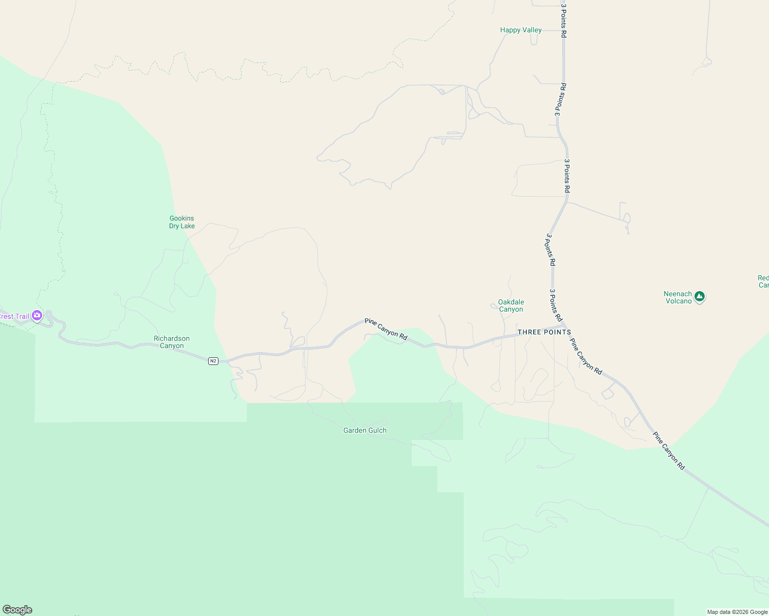 map of restaurants, bars, coffee shops, grocery stores, and more near 27235 Pine Canyon Road in Lake Hughes