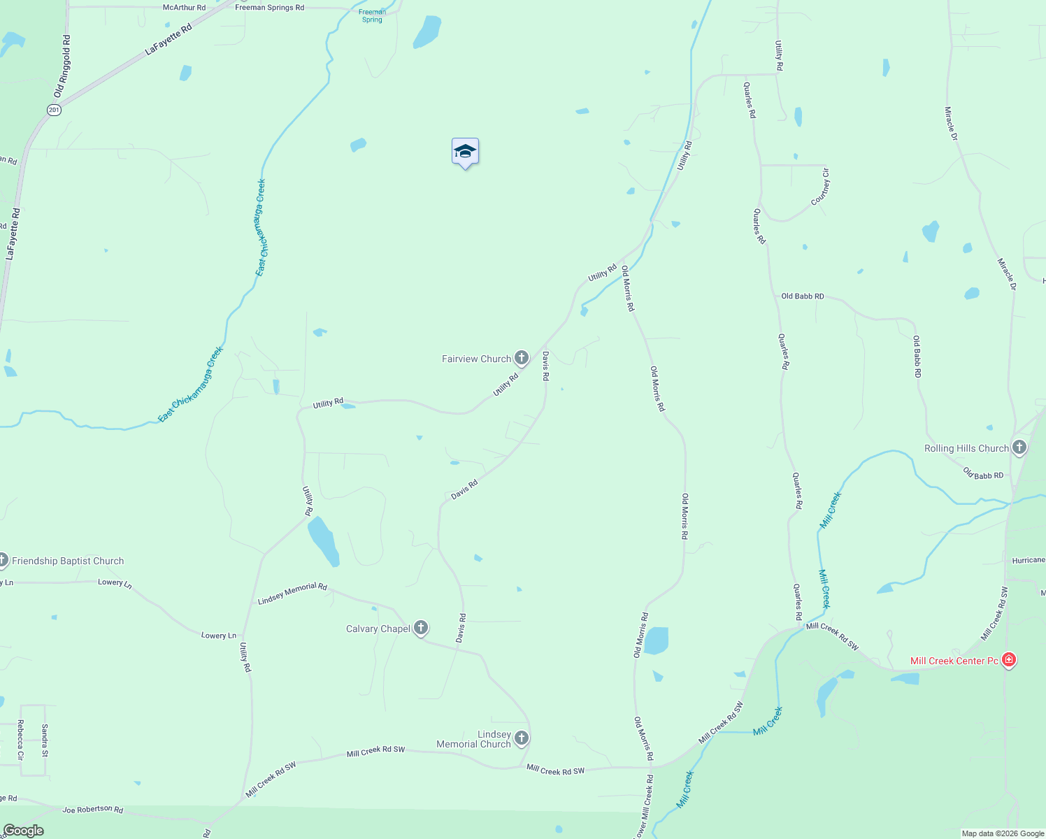 map of restaurants, bars, coffee shops, grocery stores, and more near 2908 Davis Road in Rocky Face