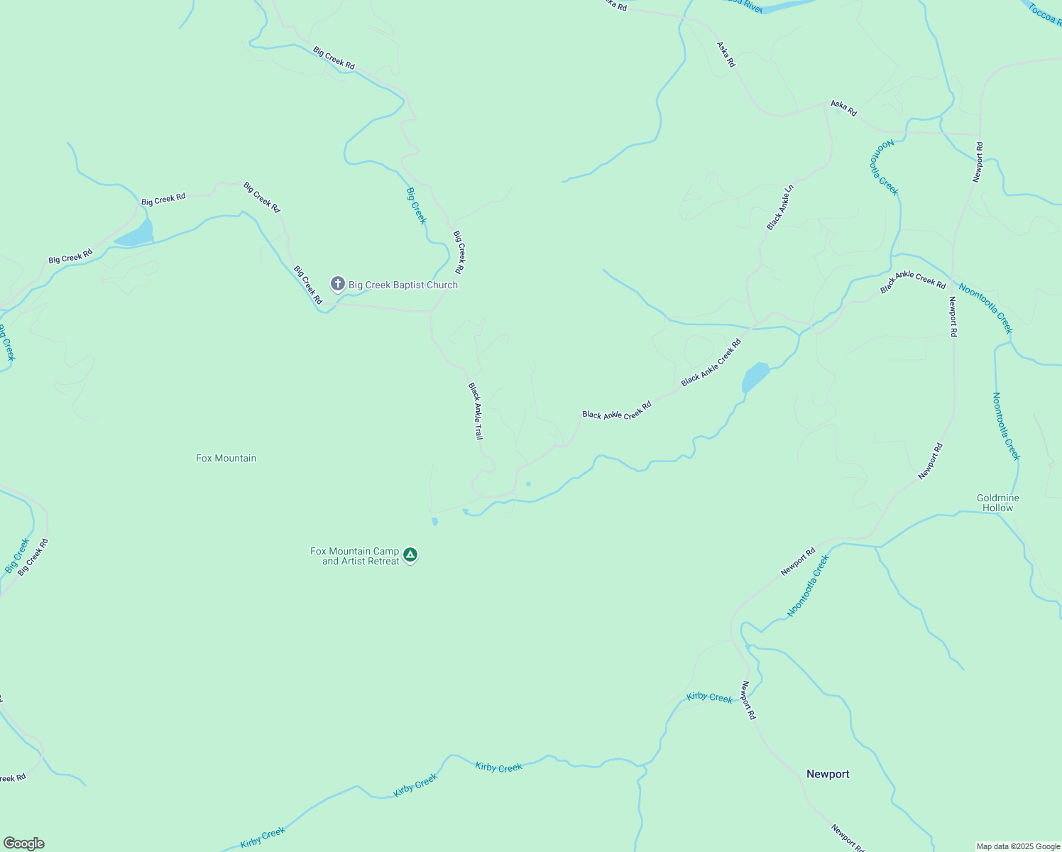 map of restaurants, bars, coffee shops, grocery stores, and more near 48 Baby Bear Ridge in Cherry Log