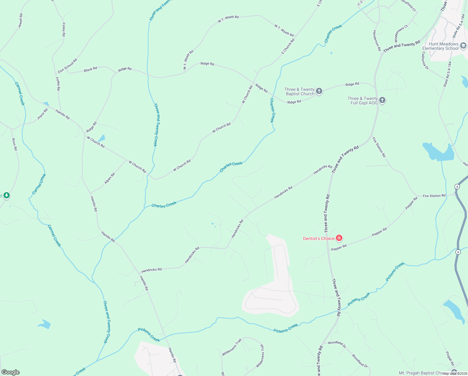 map of restaurants, bars, coffee shops, grocery stores, and more near 5029 Sunset Drive in Easley
