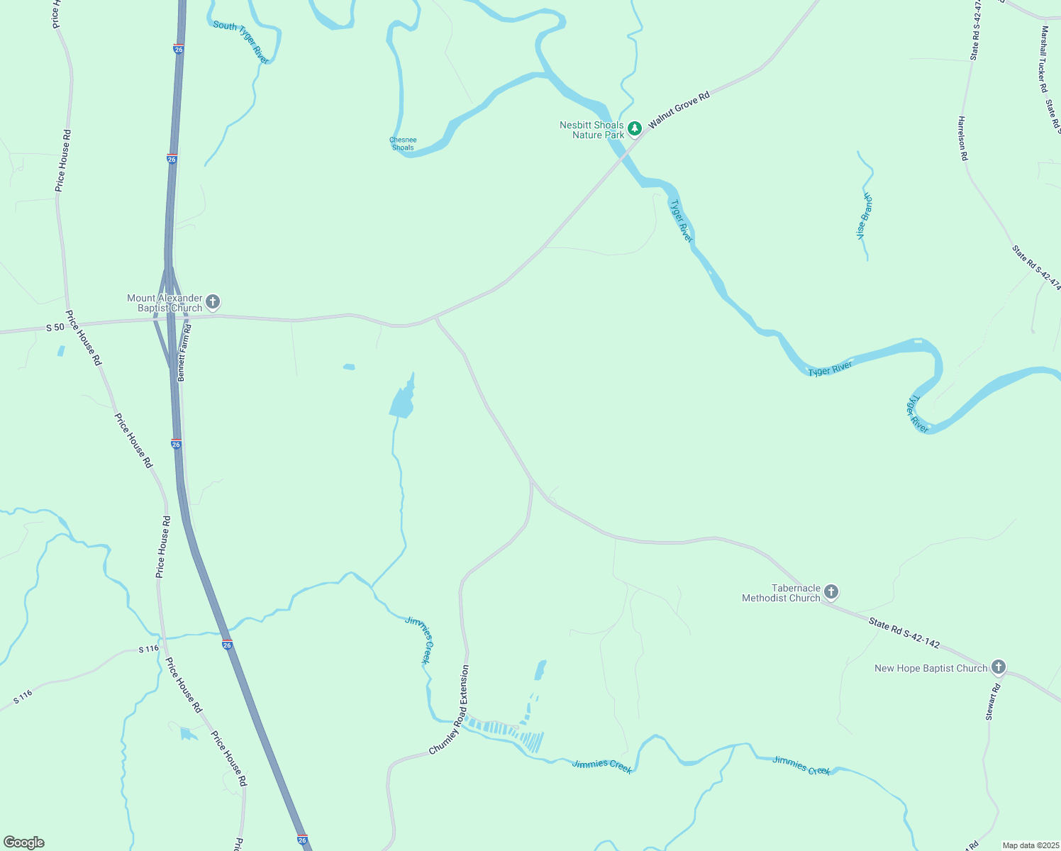 map of restaurants, bars, coffee shops, grocery stores, and more near 501 Shaw Road in Roebuck