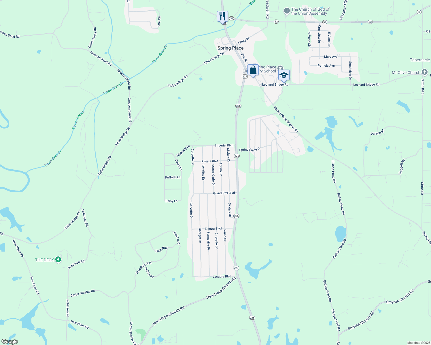 map of restaurants, bars, coffee shops, grocery stores, and more near 228 Monte Carlo Dr in Chatsworth