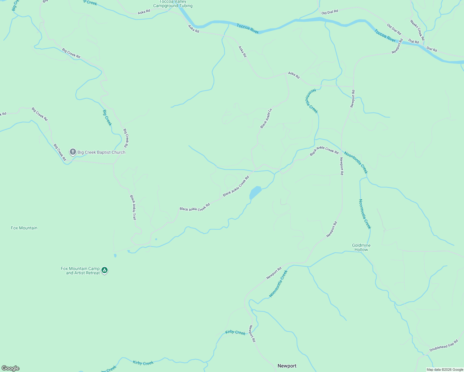 map of restaurants, bars, coffee shops, grocery stores, and more near 61 Black Oaks Road in Blue Ridge