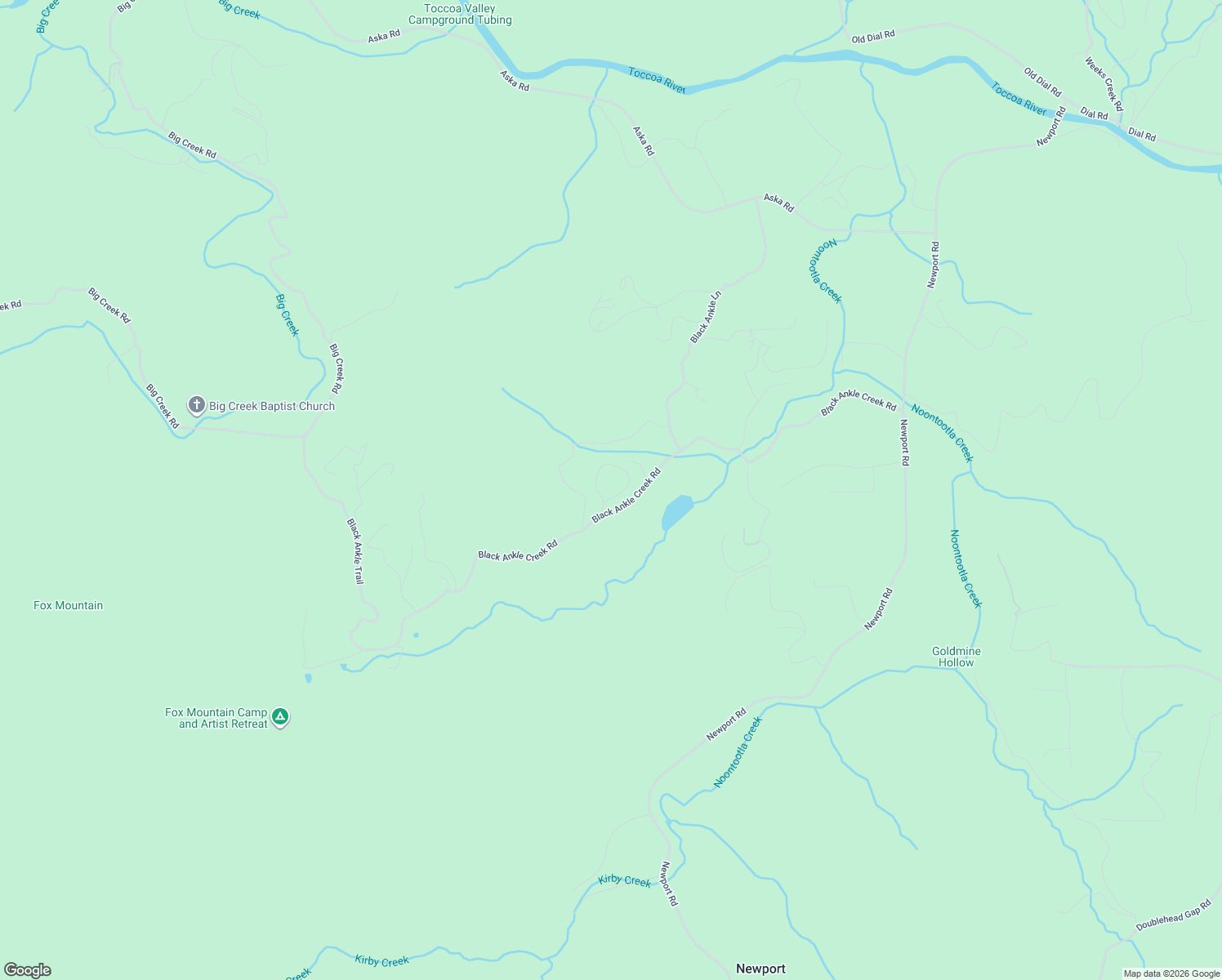 map of restaurants, bars, coffee shops, grocery stores, and more near 61 Black Oaks Road in Blue Ridge