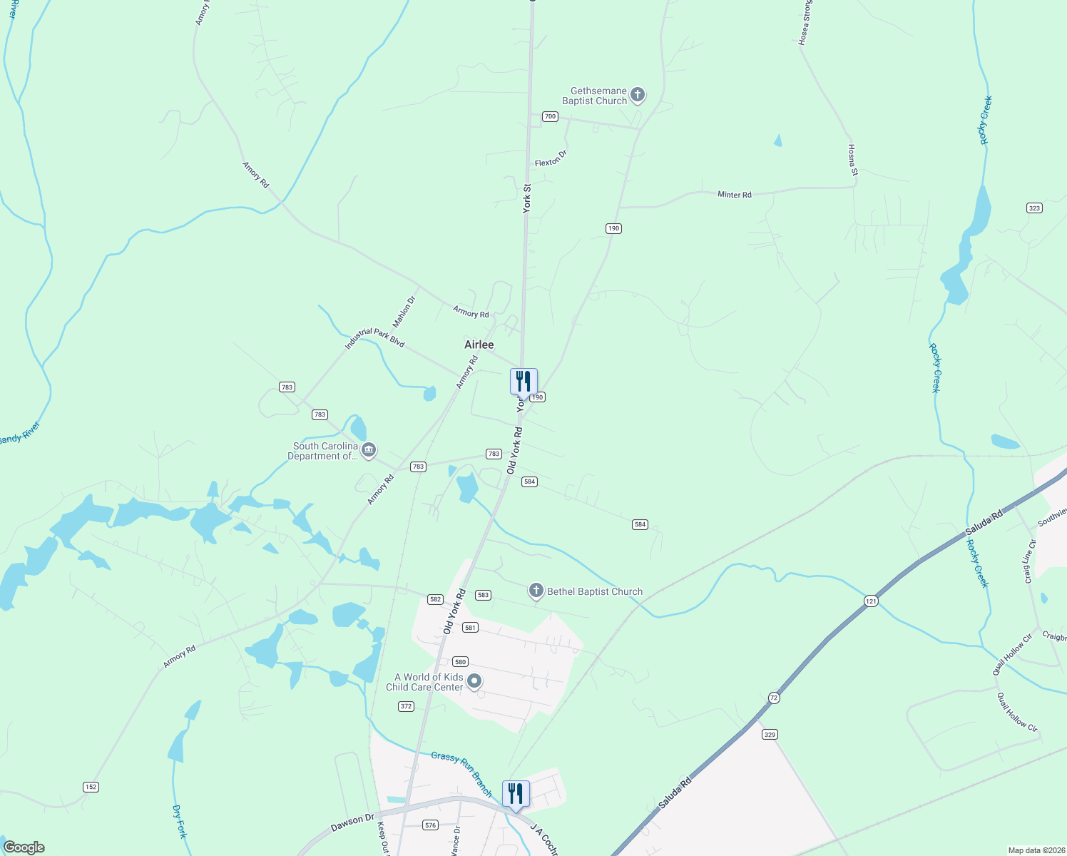 map of restaurants, bars, coffee shops, grocery stores, and more near 1114 Sylvia Hicklin Drive in Chester