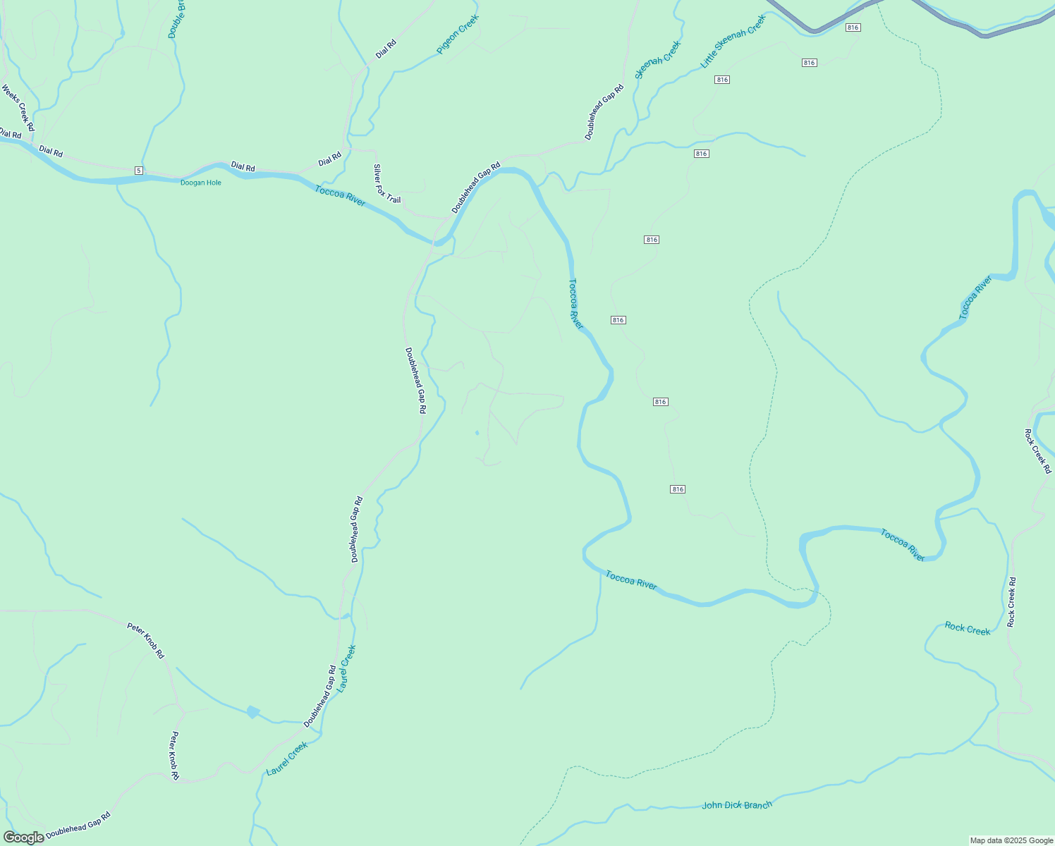 map of restaurants, bars, coffee shops, grocery stores, and more near 721 Rock Creek Circle in Blue Ridge
