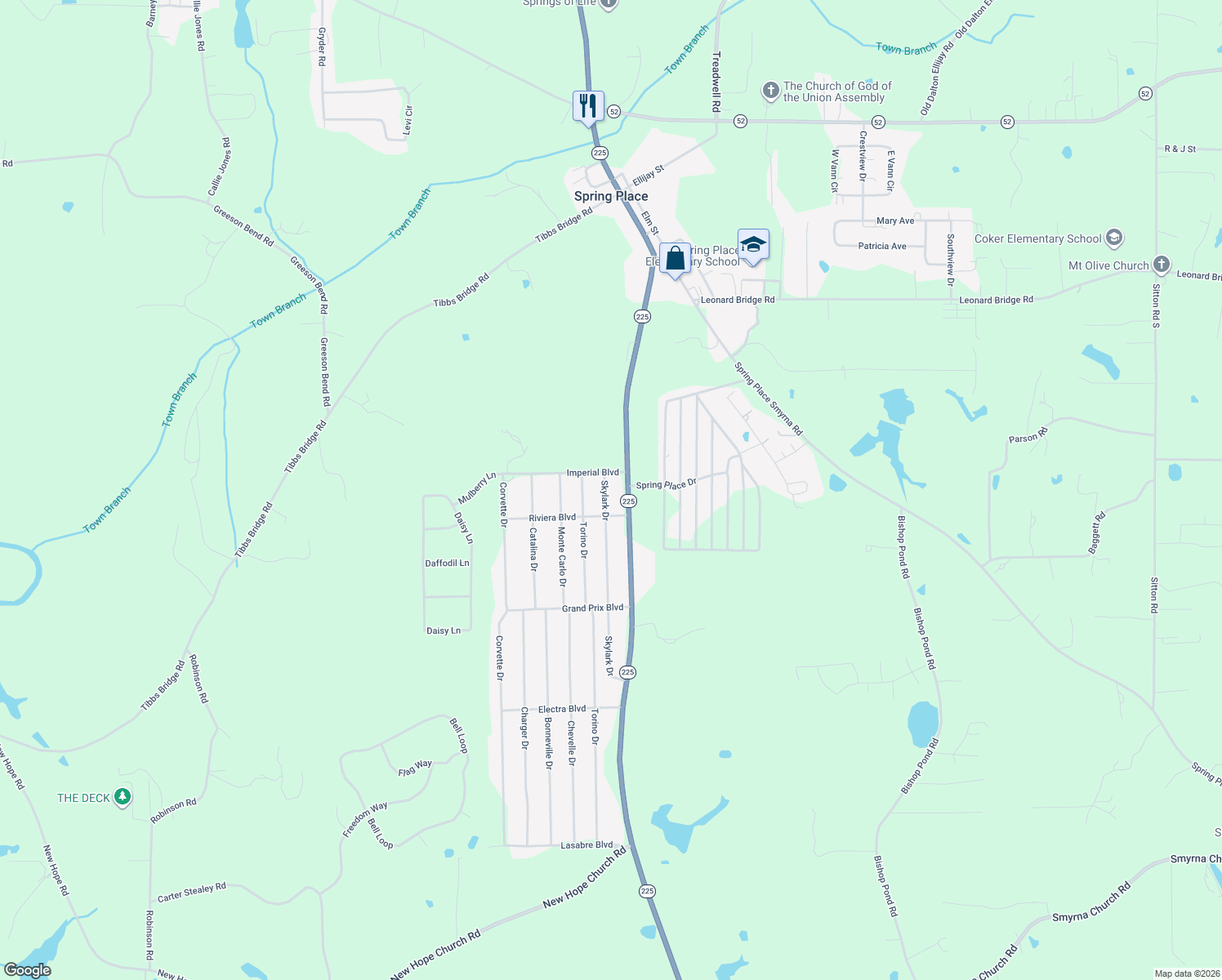 map of restaurants, bars, coffee shops, grocery stores, and more near 50 Skylark Dr in Chatsworth