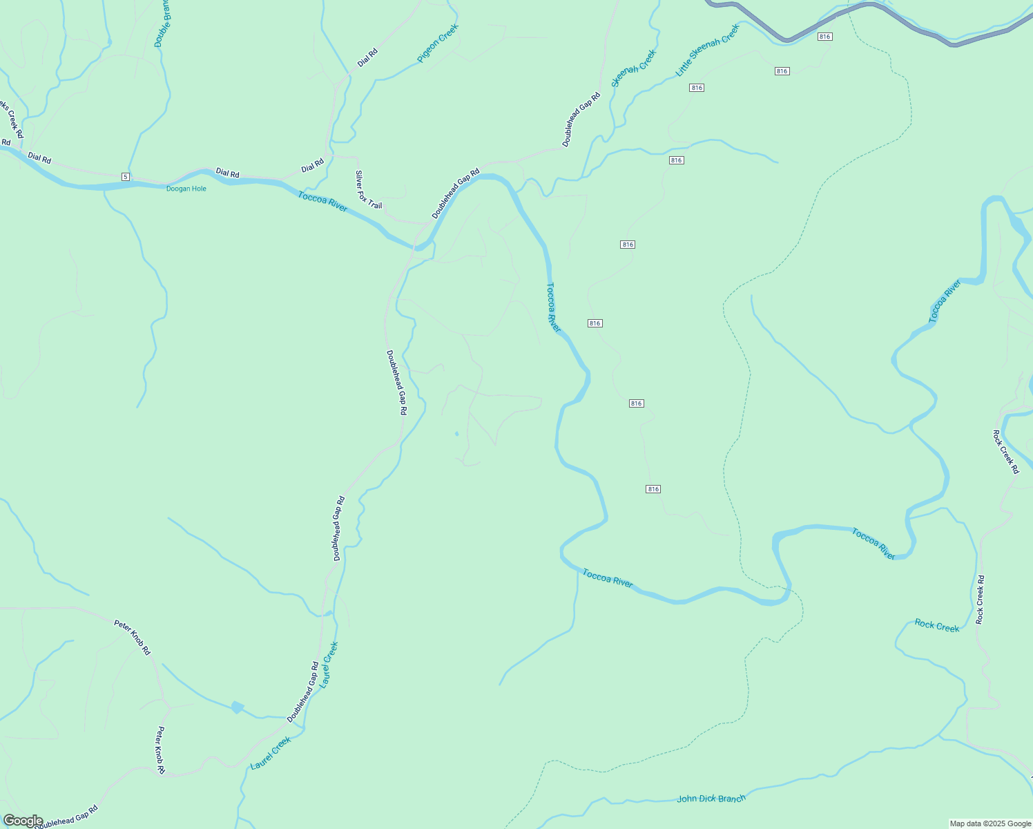 map of restaurants, bars, coffee shops, grocery stores, and more near 721 Rock Creek Circle in Blue Ridge