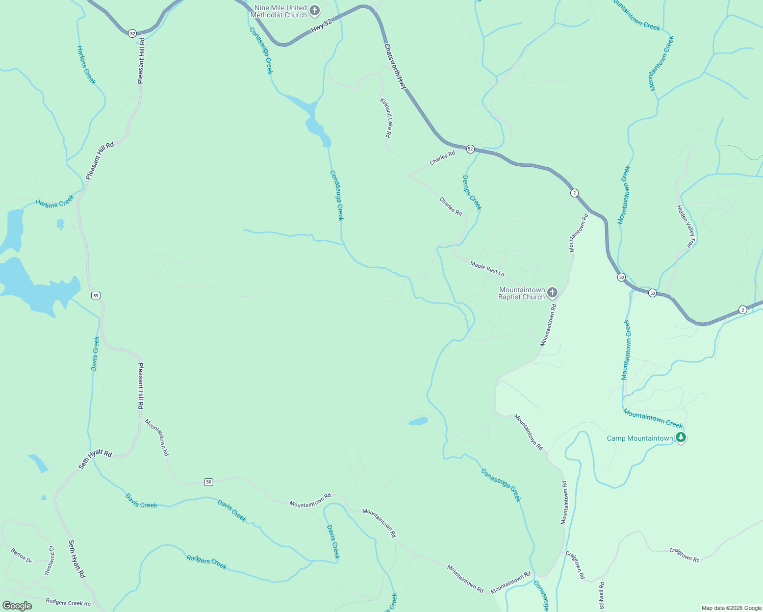 map of restaurants, bars, coffee shops, grocery stores, and more near 275 Canaan Road in Ellijay