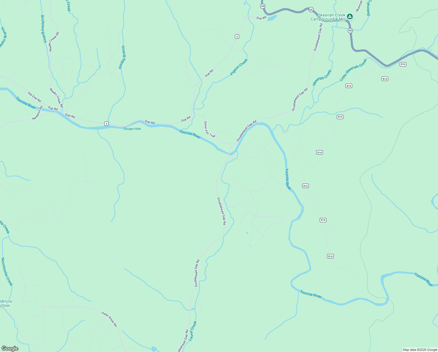 map of restaurants, bars, coffee shops, grocery stores, and more near 1846 Doublehead Gap Road in Blue Ridge
