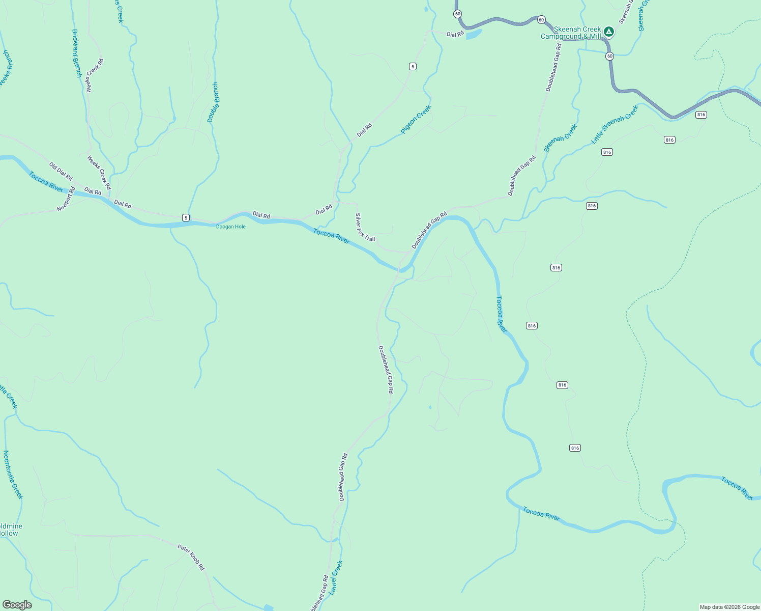 map of restaurants, bars, coffee shops, grocery stores, and more near 1846 Doublehead Gap Road in Blue Ridge