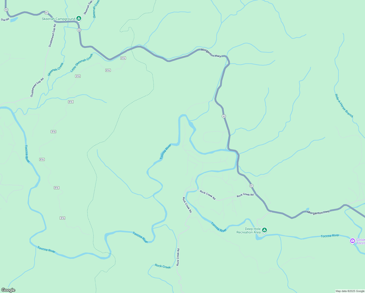 map of restaurants, bars, coffee shops, grocery stores, and more near 787 White Pine Trail in Suches