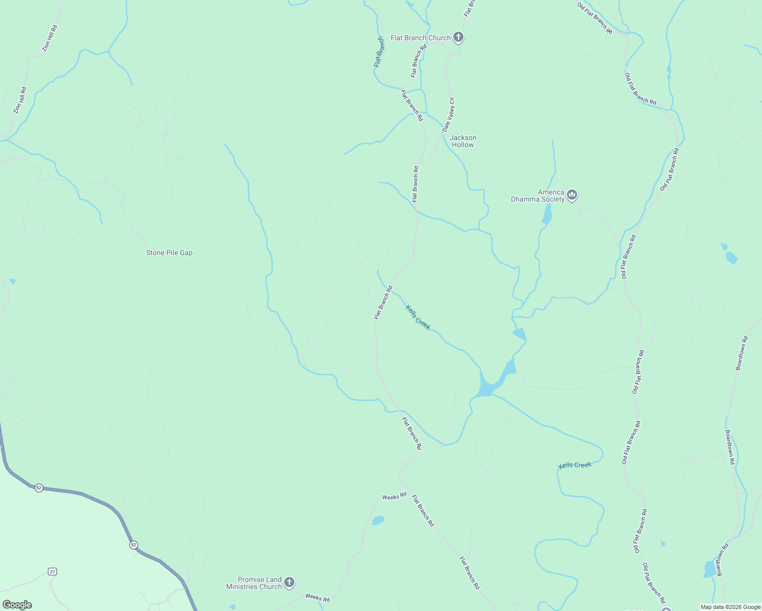 map of restaurants, bars, coffee shops, grocery stores, and more near 3601-4199 Flat Branch Road in Ellijay