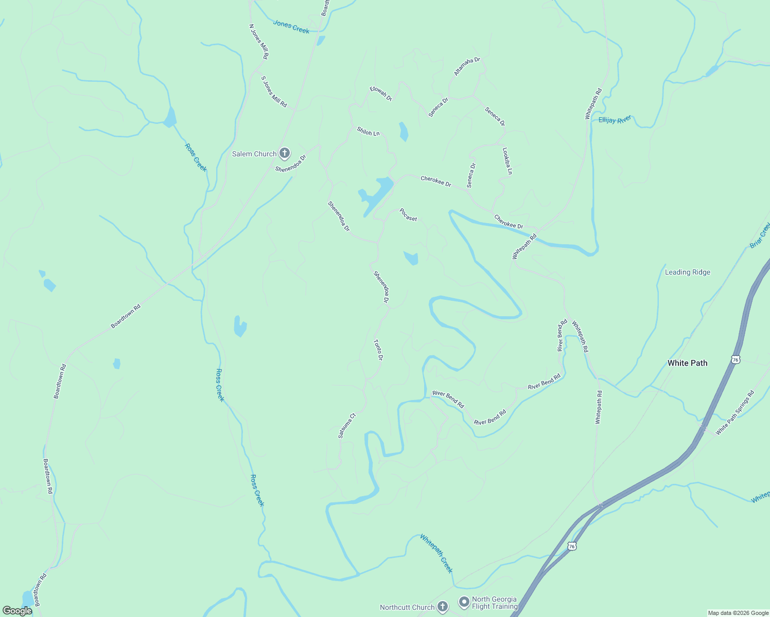 map of restaurants, bars, coffee shops, grocery stores, and more near 45 Tonto Drive in Ellijay