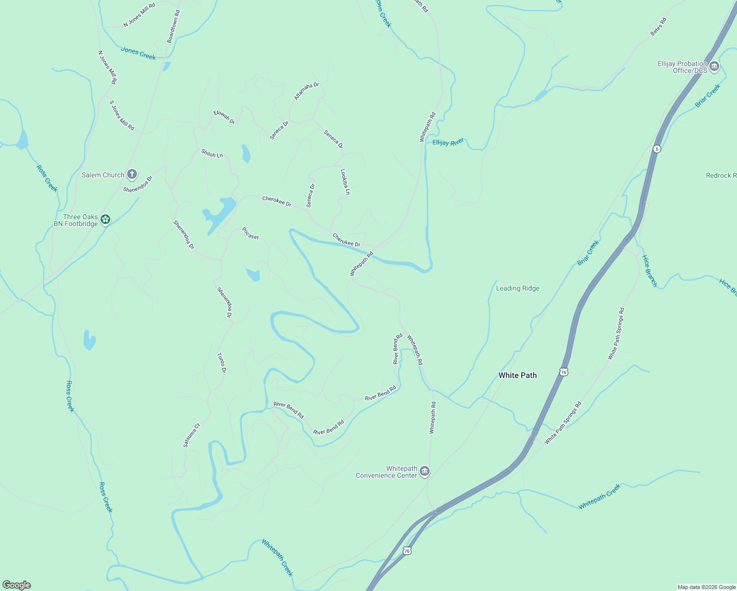 map of restaurants, bars, coffee shops, grocery stores, and more near 31 Hannah Way in Ellijay