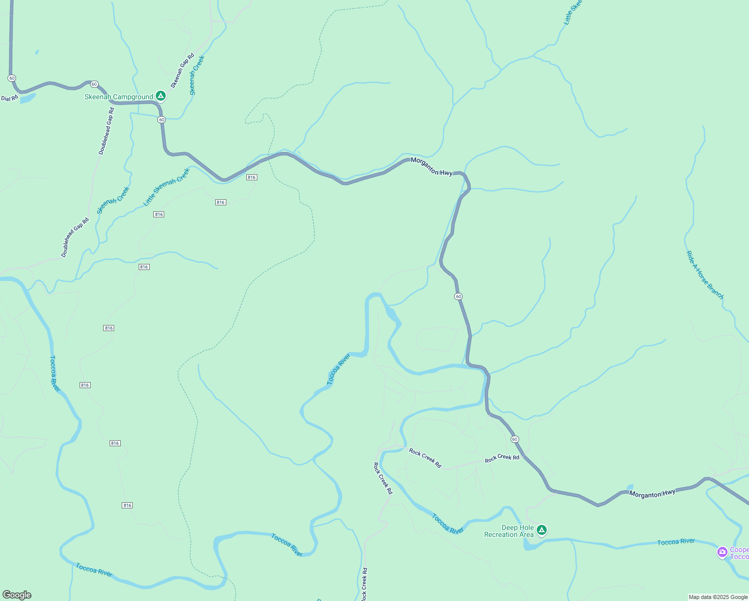 map of restaurants, bars, coffee shops, grocery stores, and more near 787 White Pine Trail in Suches