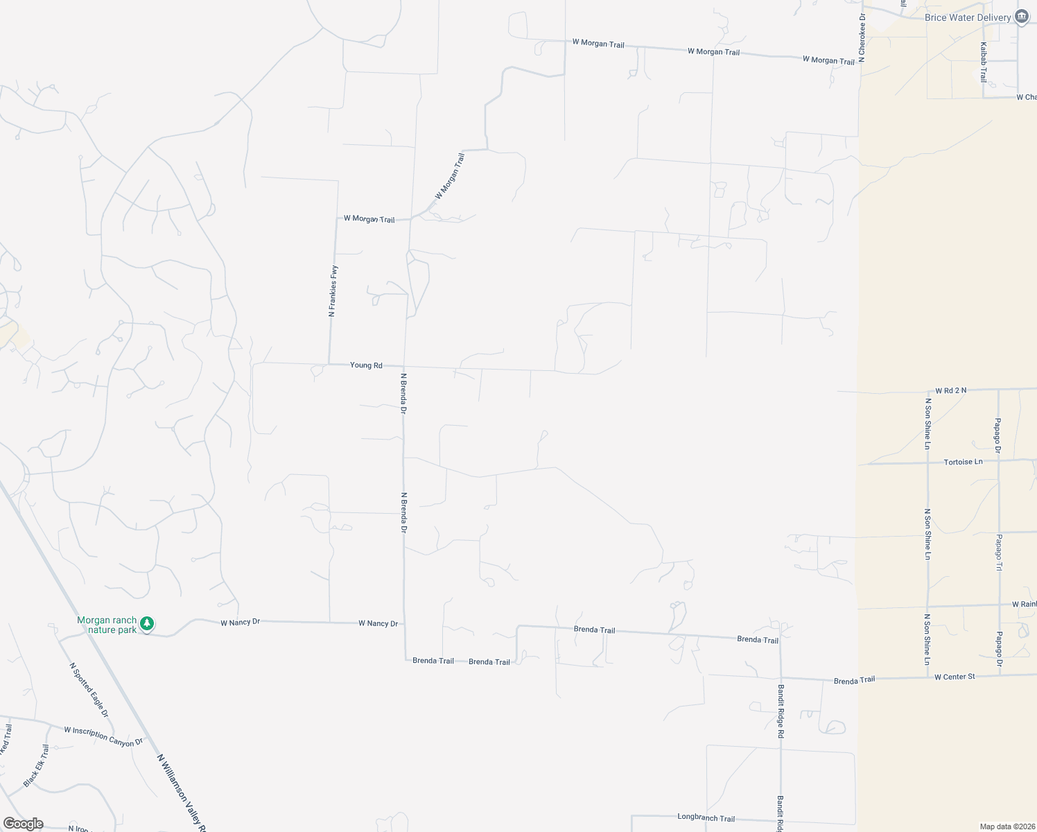 map of restaurants, bars, coffee shops, grocery stores, and more near 14850 North Hope Rose Road in Prescott