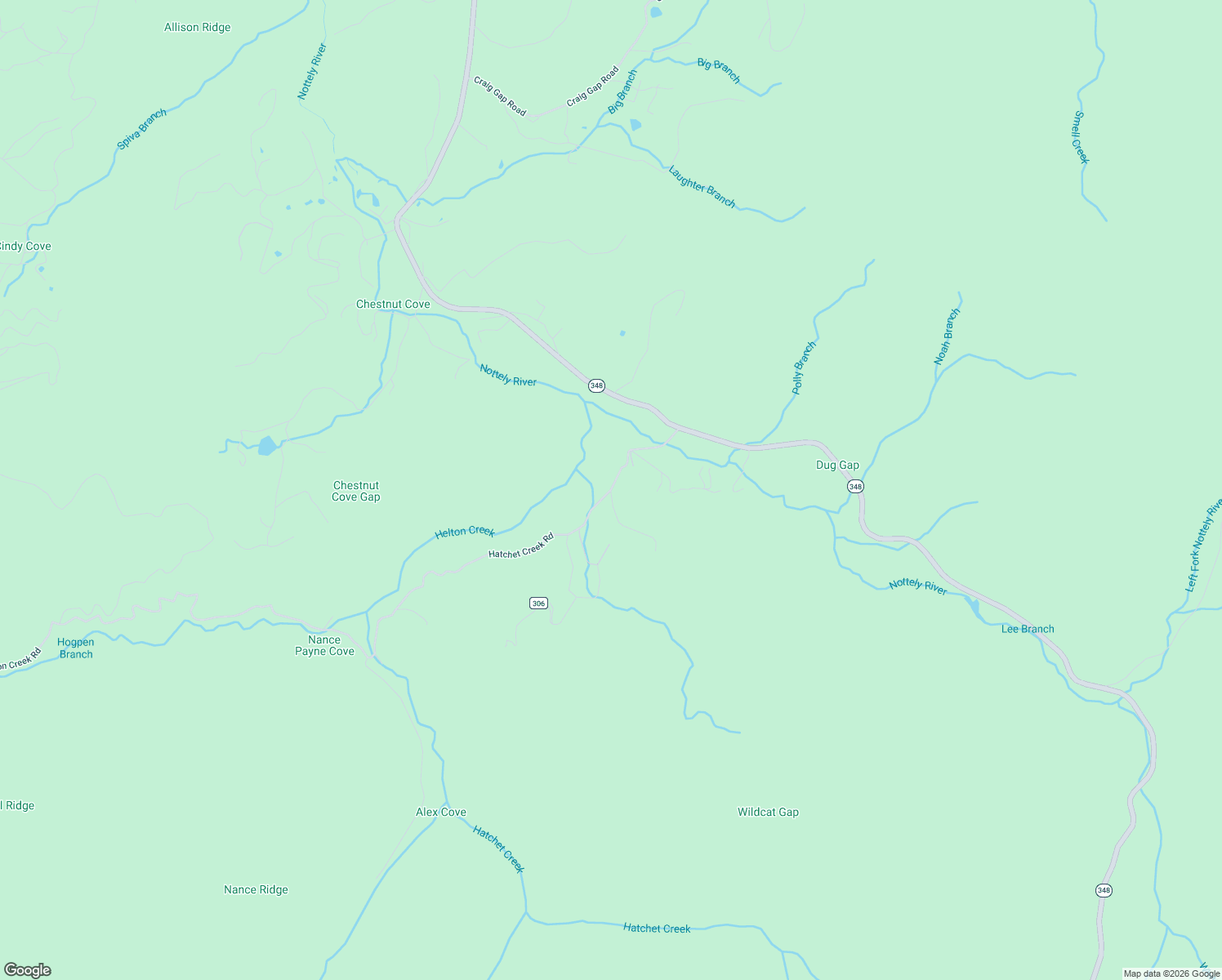map of restaurants, bars, coffee shops, grocery stores, and more near 173 Hatchet Creek Road in Blairsville