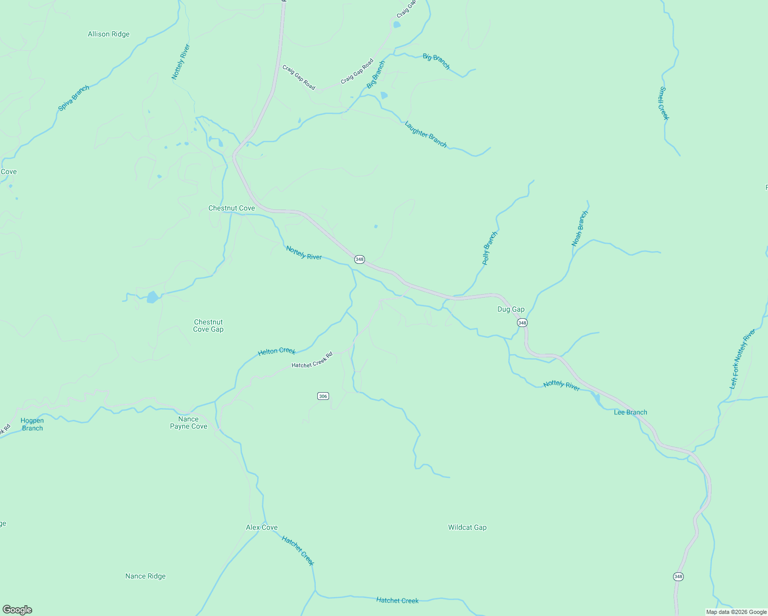 map of restaurants, bars, coffee shops, grocery stores, and more near 173 Hatchet Creek Road in Blairsville