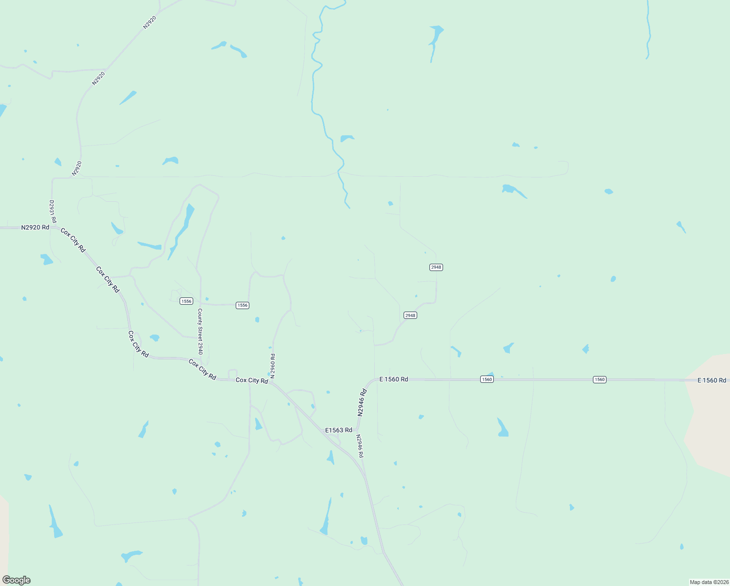 map of restaurants, bars, coffee shops, grocery stores, and more near 4344 County Road 2948 in Rush Springs