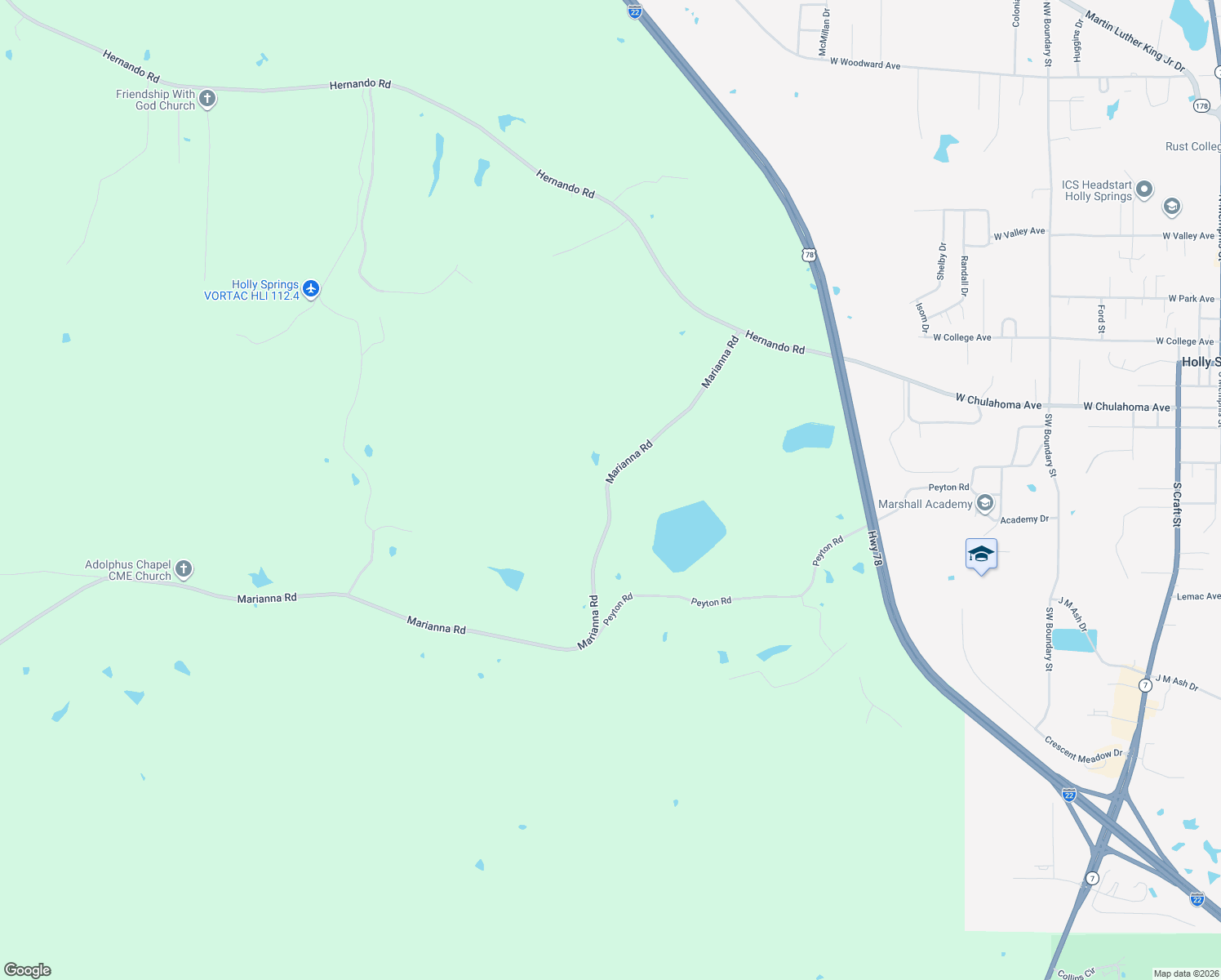 map of restaurants, bars, coffee shops, grocery stores, and more near 163 Marianna Road in Holly Springs