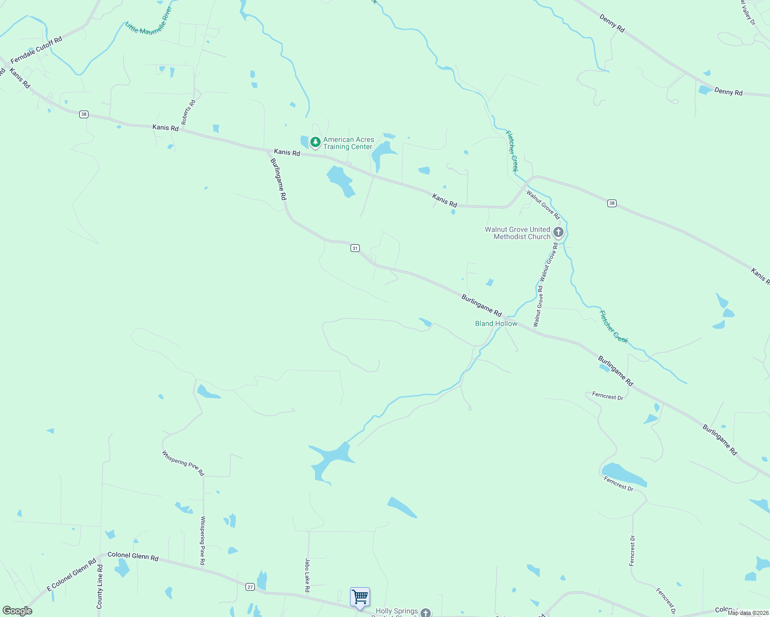 map of restaurants, bars, coffee shops, grocery stores, and more near 800 Taylor Road in Little Rock