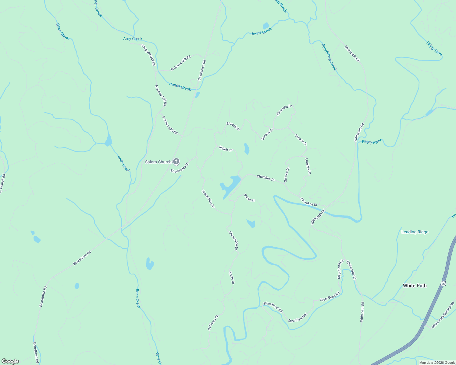 map of restaurants, bars, coffee shops, grocery stores, and more near 290 Toccoa Court in Ellijay