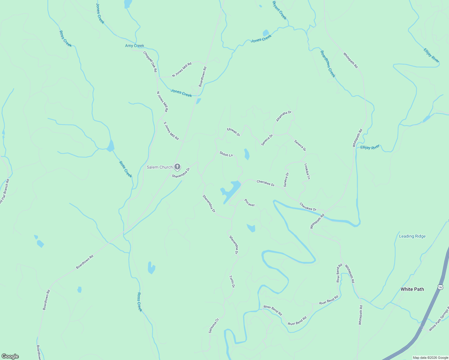 map of restaurants, bars, coffee shops, grocery stores, and more near 290 Toccoa Court in Ellijay