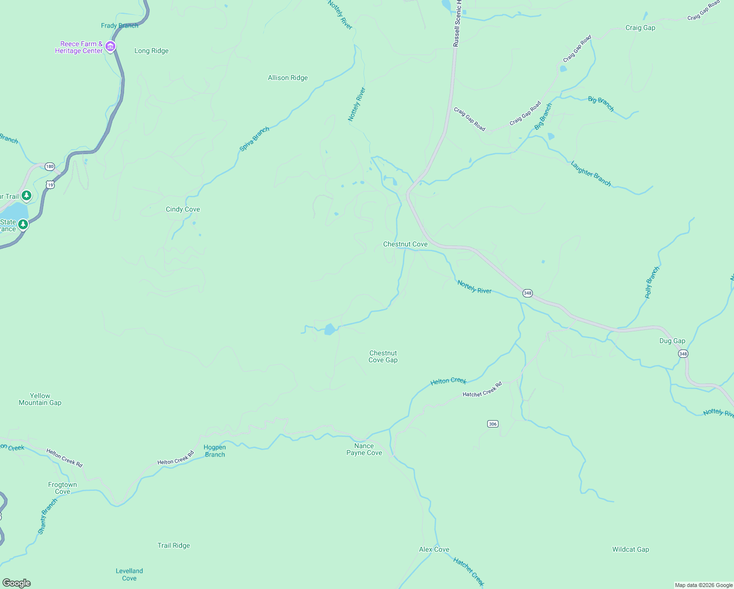 map of restaurants, bars, coffee shops, grocery stores, and more near 7755-8299 Fisher Field in Blairsville
