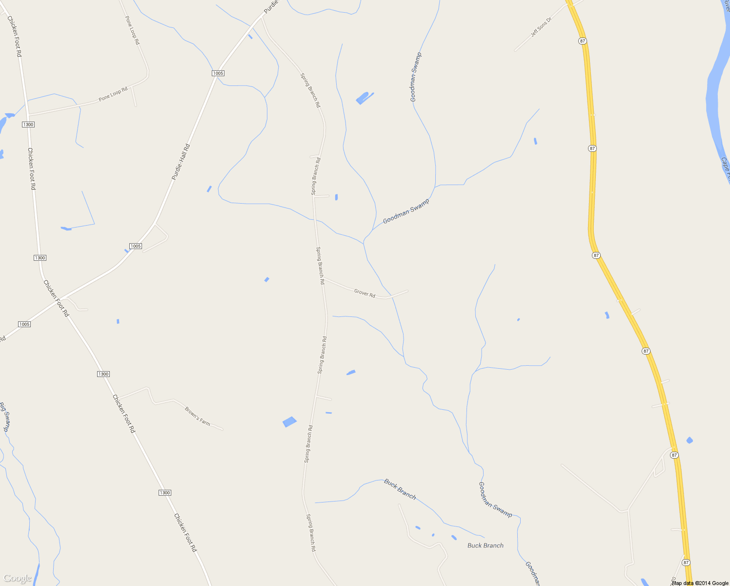 map of restaurants, bars, coffee shops, grocery stores, and more near Grover Road in Tar Heel