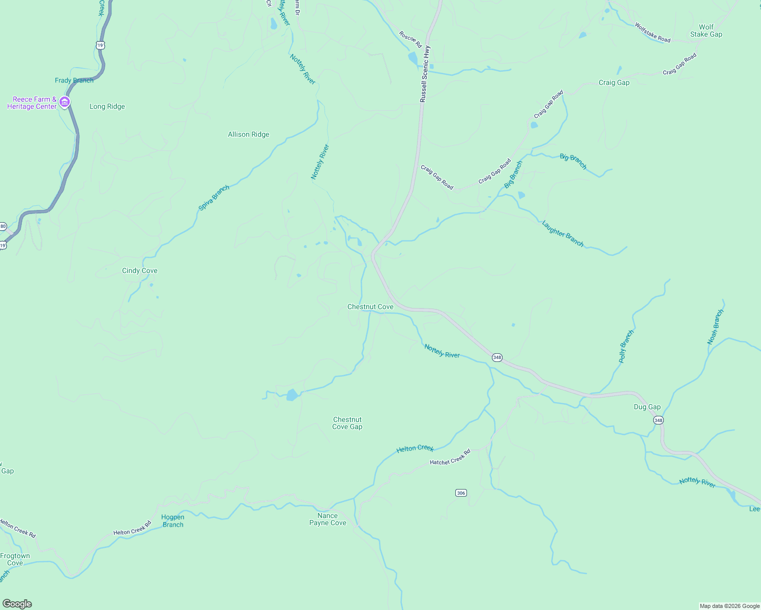 map of restaurants, bars, coffee shops, grocery stores, and more near 7527 Fisher Field Road in Blairsville