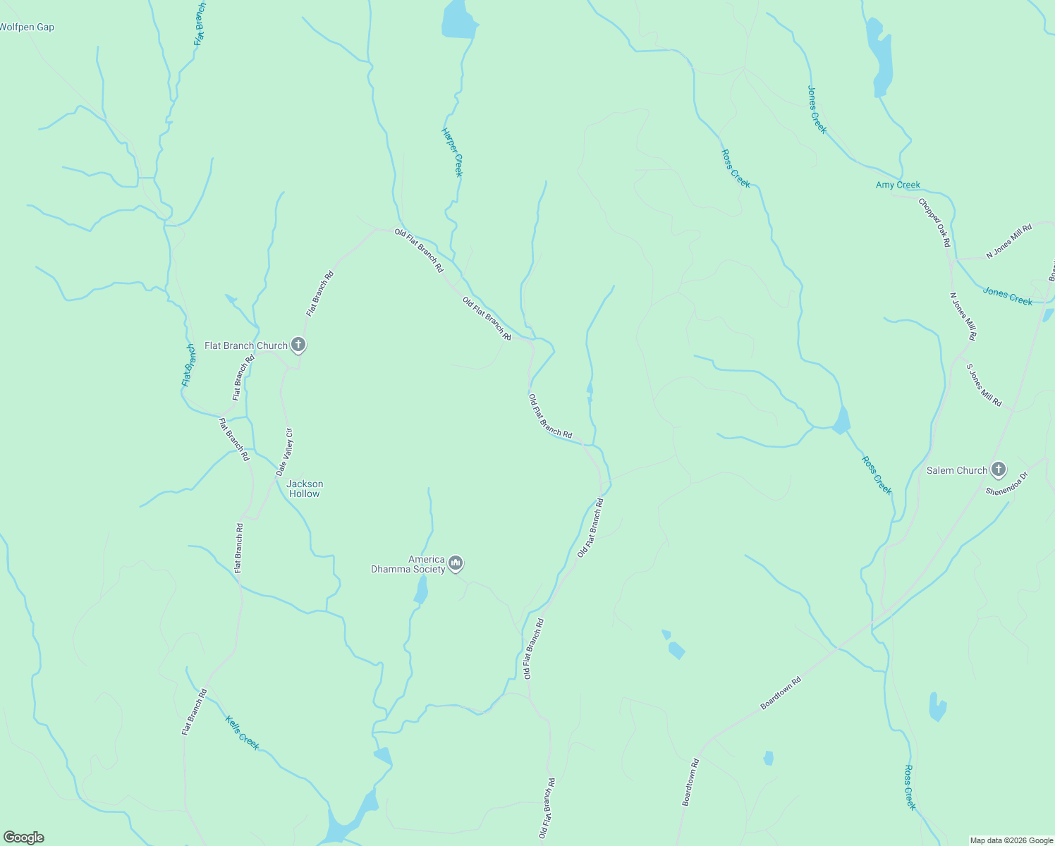 map of restaurants, bars, coffee shops, grocery stores, and more near 3081 Old Flat Branch Road in Ellijay