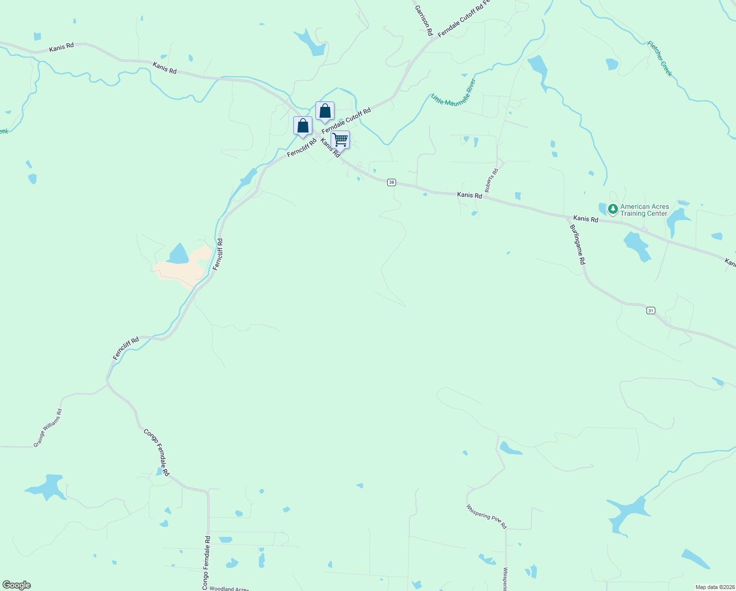 map of restaurants, bars, coffee shops, grocery stores, and more near 1117 Golden Pond Road in Little Rock