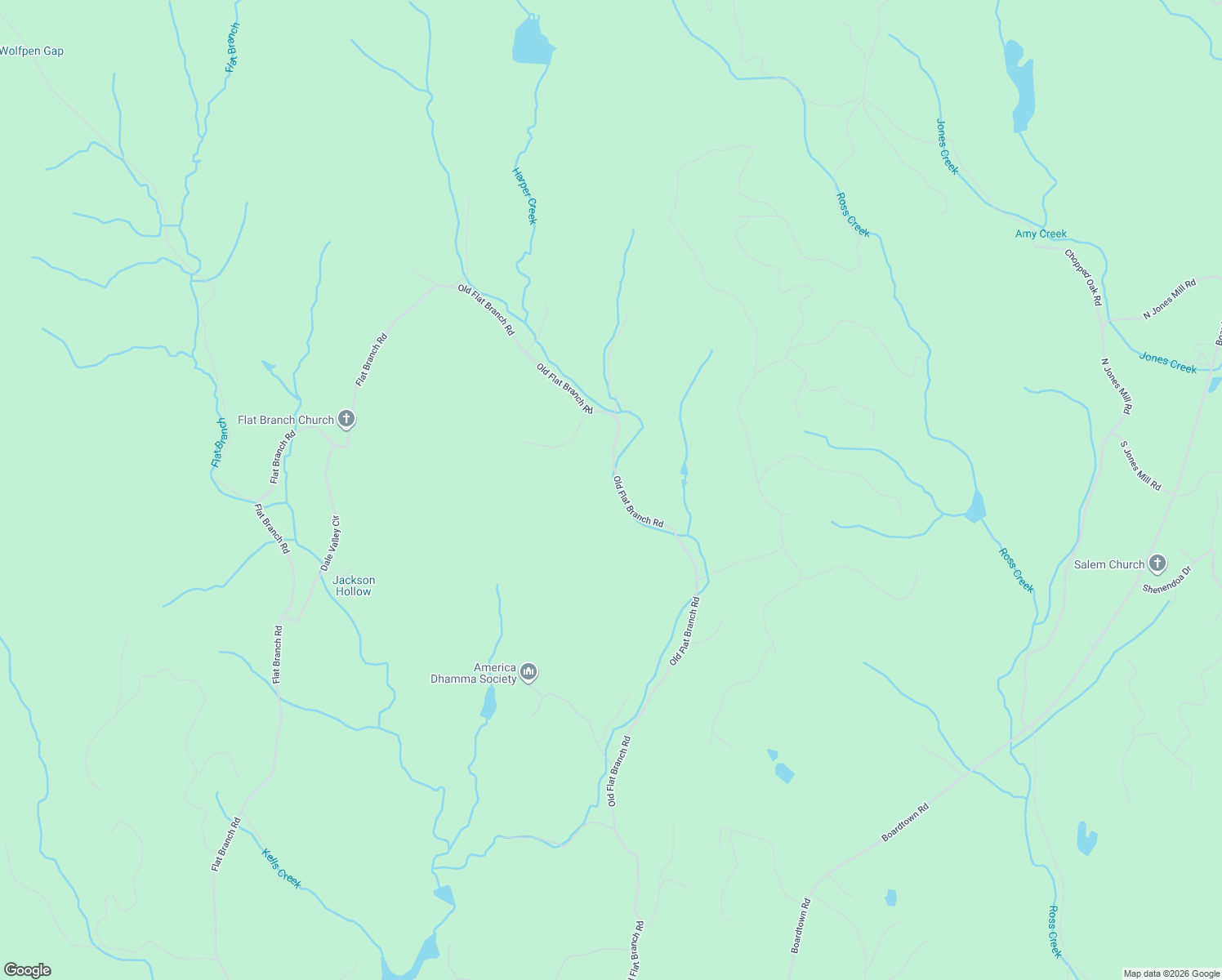 map of restaurants, bars, coffee shops, grocery stores, and more near 3081 Old Flat Branch Road in Ellijay