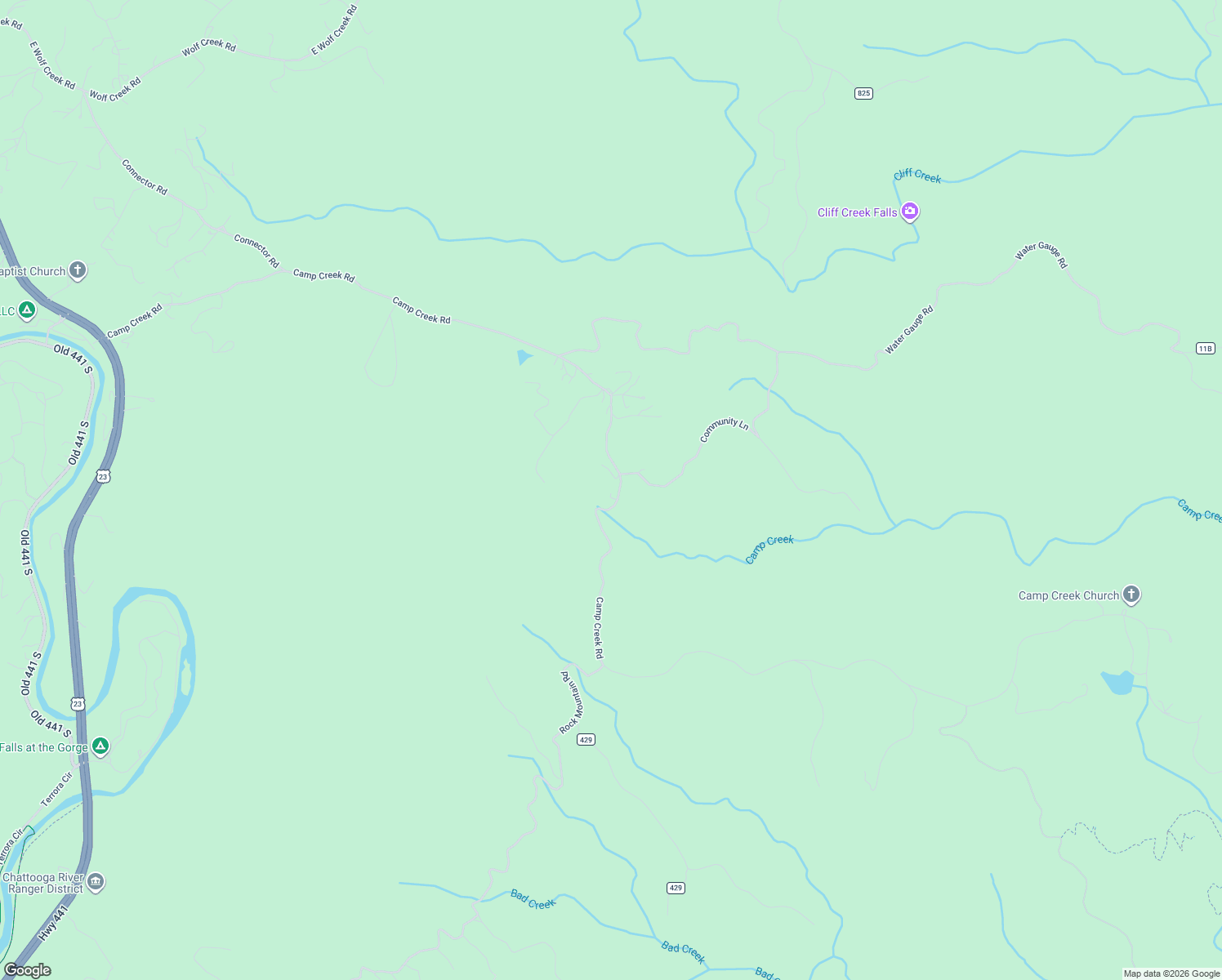 map of restaurants, bars, coffee shops, grocery stores, and more near 1994 Camp Creek Road in Lakemont