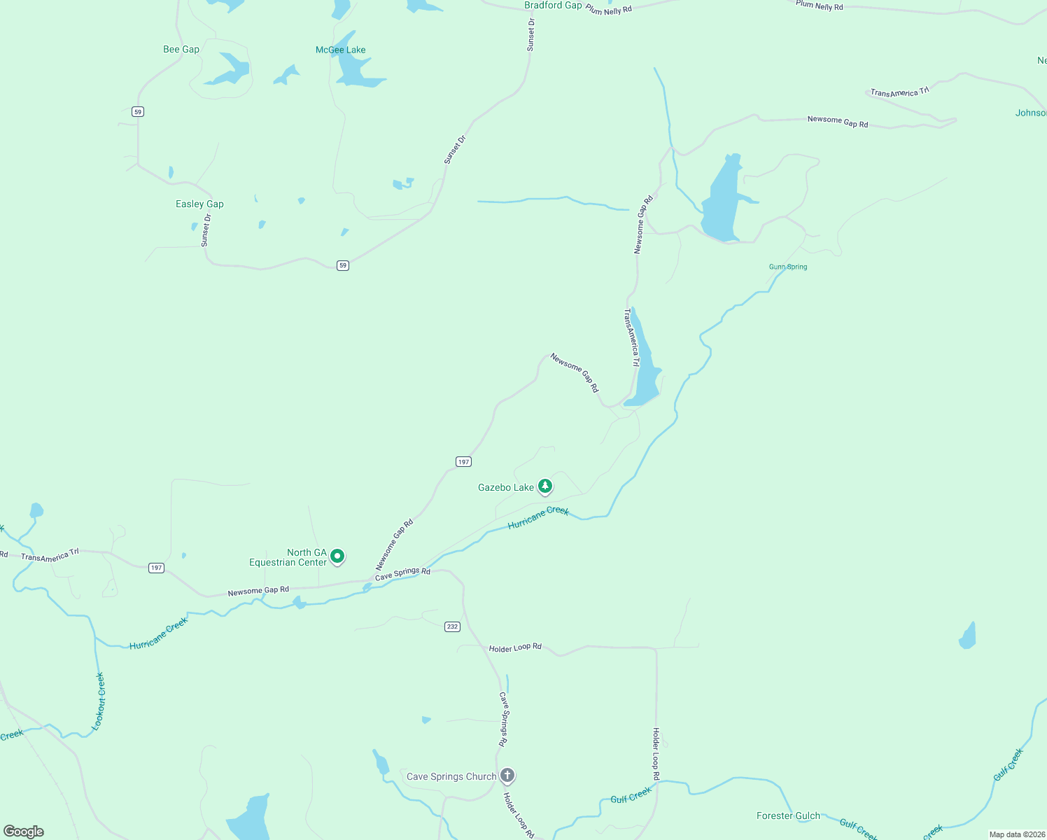 map of restaurants, bars, coffee shops, grocery stores, and more near 290 Canyon Villa Road in Rising Fawn