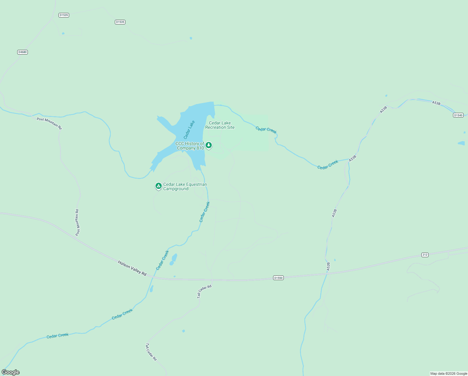 map of restaurants, bars, coffee shops, grocery stores, and more near 51818 Cedar Lake Road in Hodgen