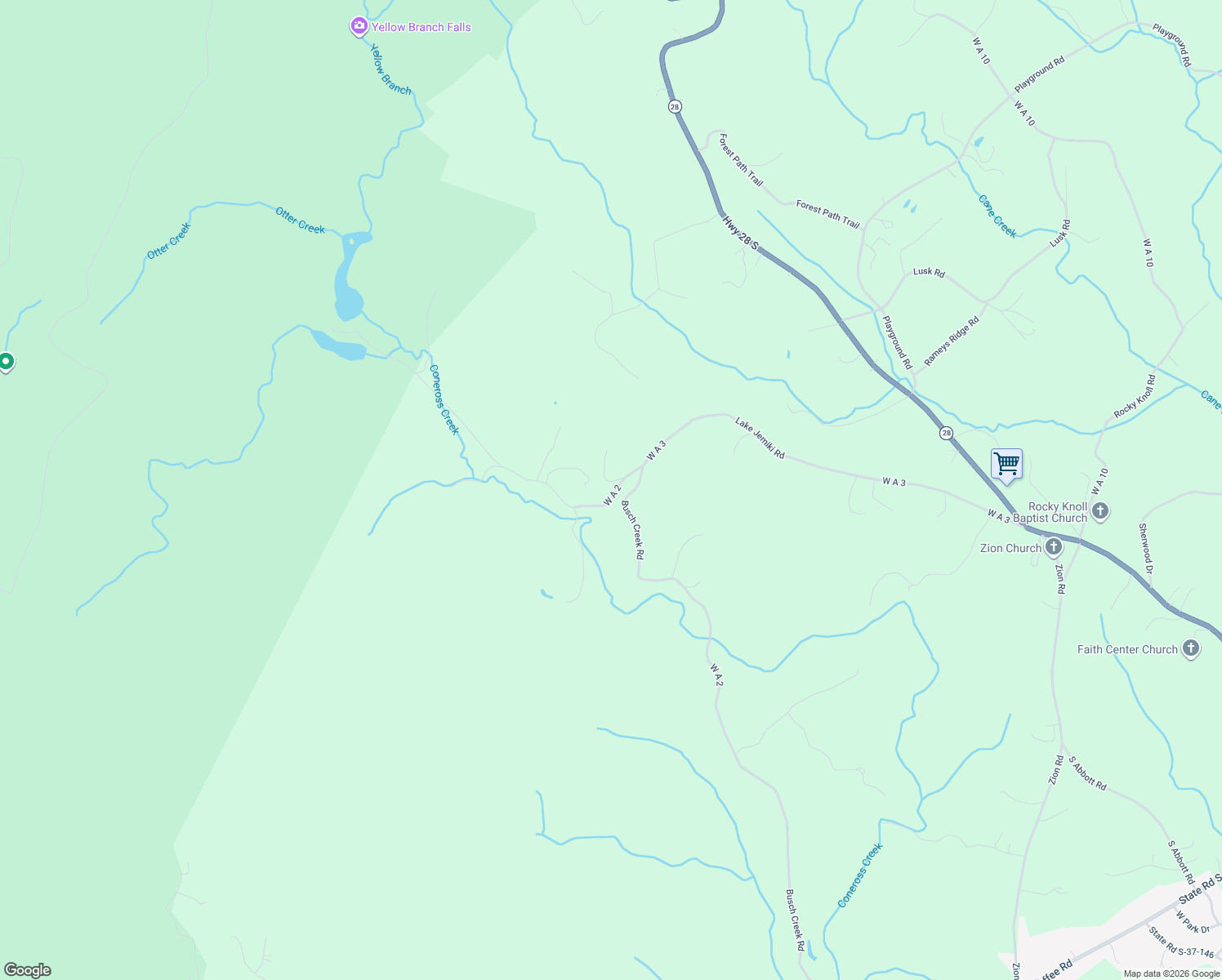 map of restaurants, bars, coffee shops, grocery stores, and more near 915 Longs Knoll Drive in Walhalla