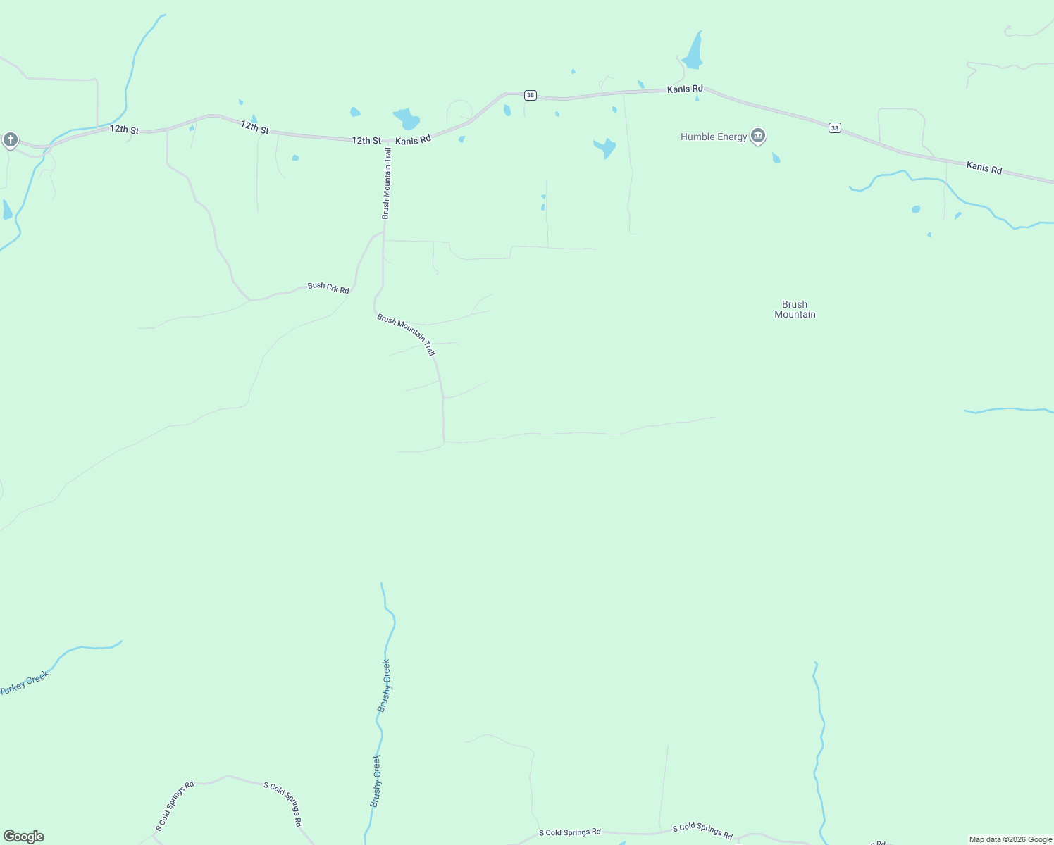 map of restaurants, bars, coffee shops, grocery stores, and more near 1615 Brush Mountain Trail in Paron