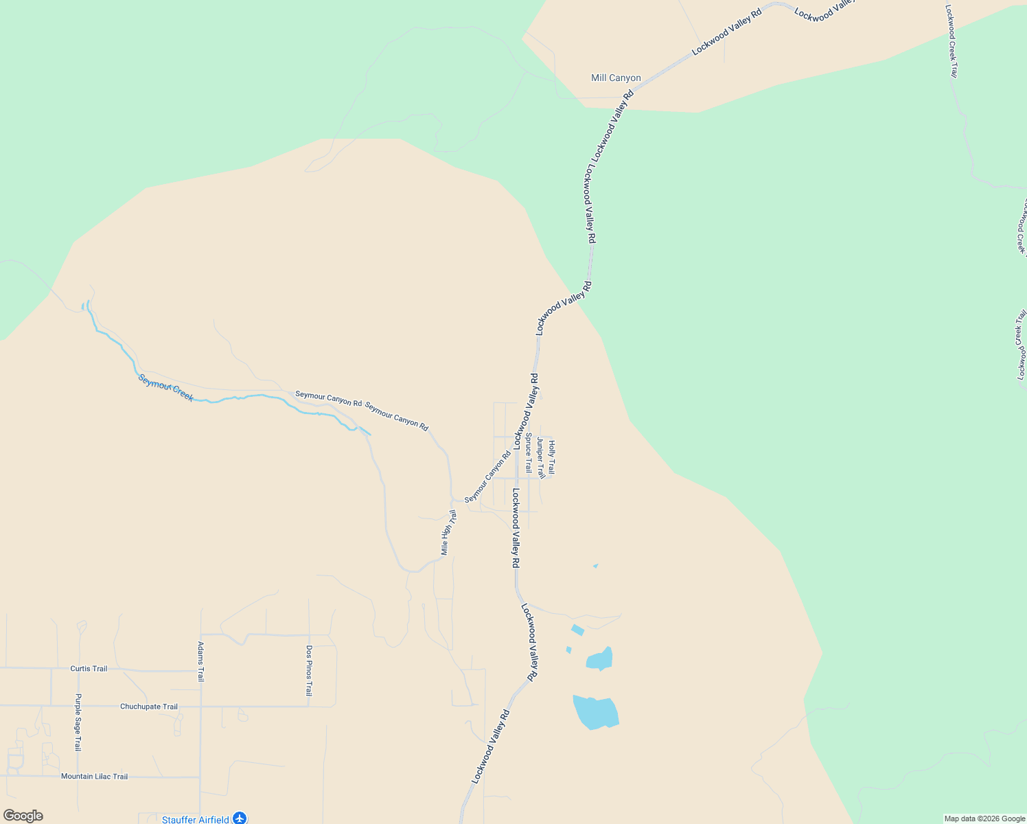 map of restaurants, bars, coffee shops, grocery stores, and more near 32752 Birch Trail in Frazier Park