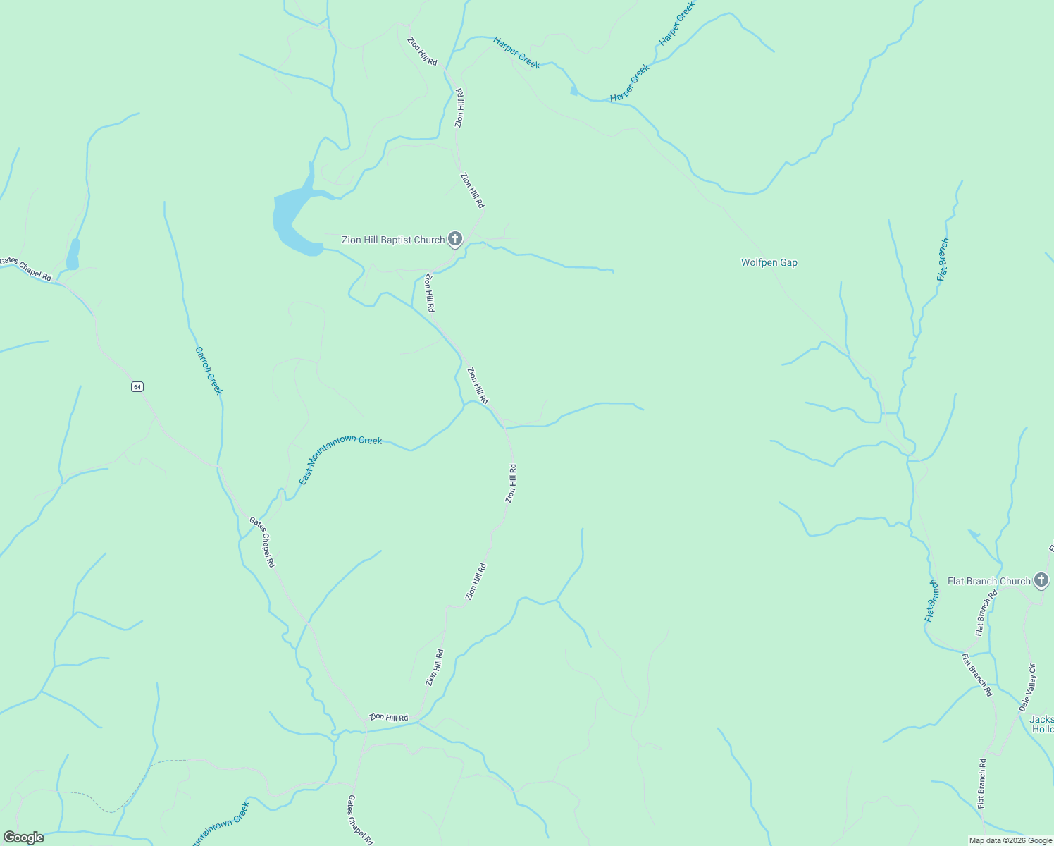 map of restaurants, bars, coffee shops, grocery stores, and more near Douglas Mountain Trail in Gilmer County