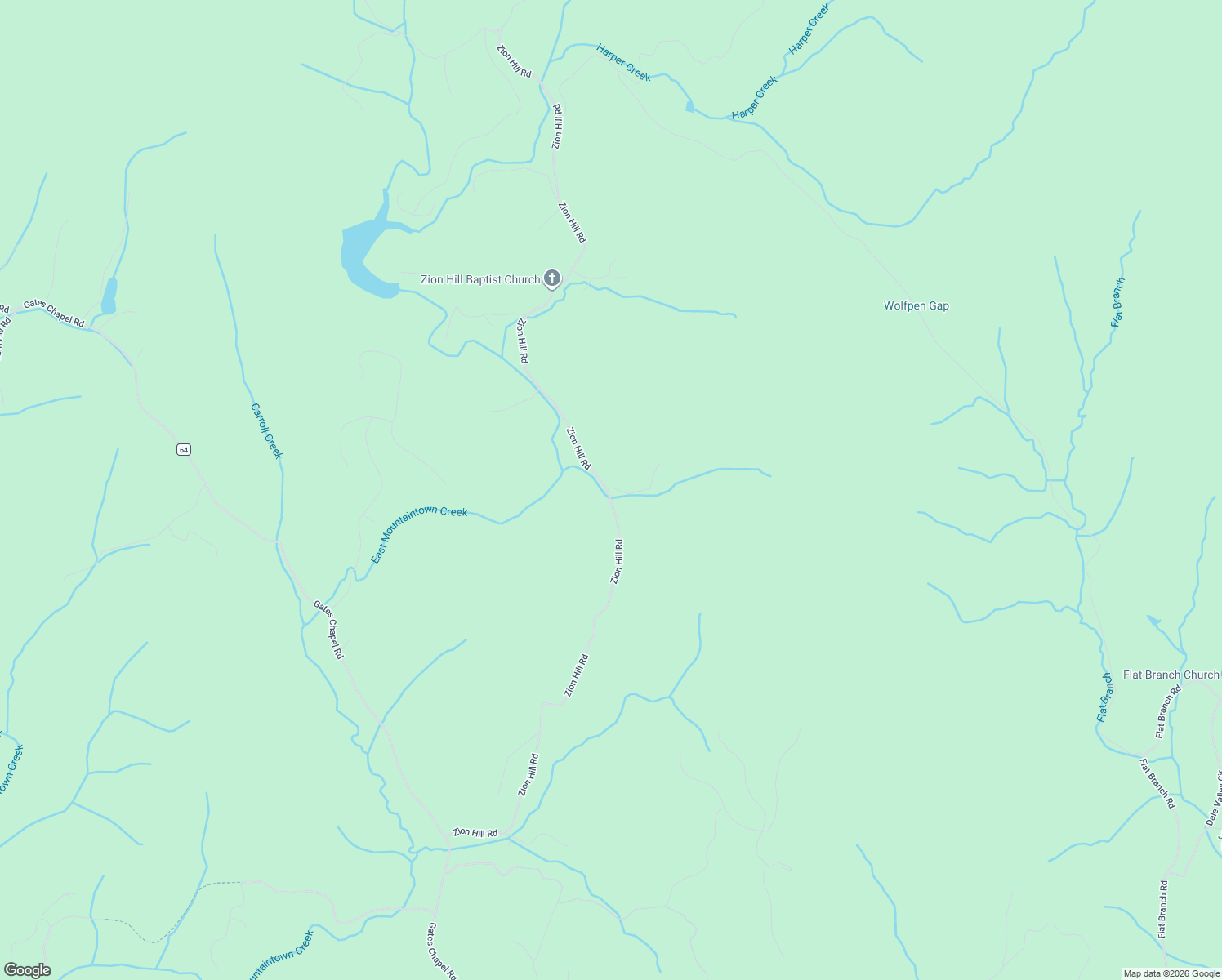 map of restaurants, bars, coffee shops, grocery stores, and more near Douglas Mountain Trail in Gilmer County