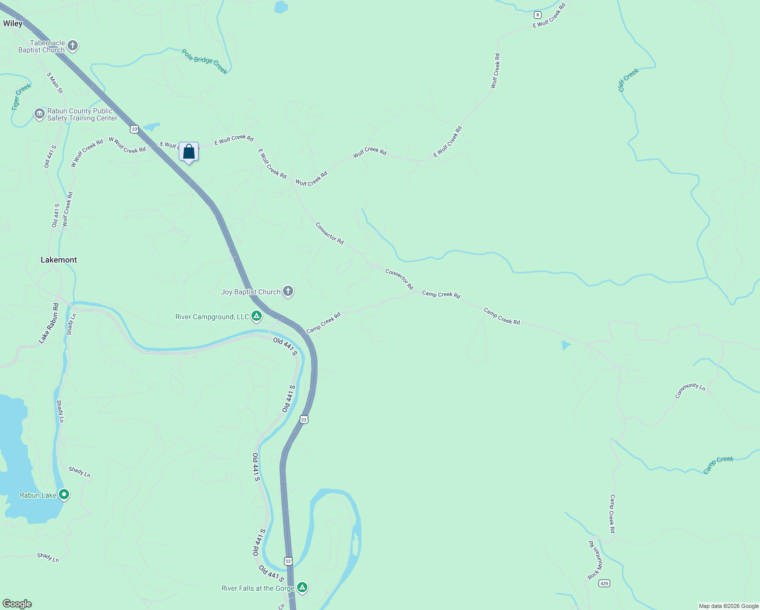 map of restaurants, bars, coffee shops, grocery stores, and more near 1994 Camp Creek Road in Lakemont