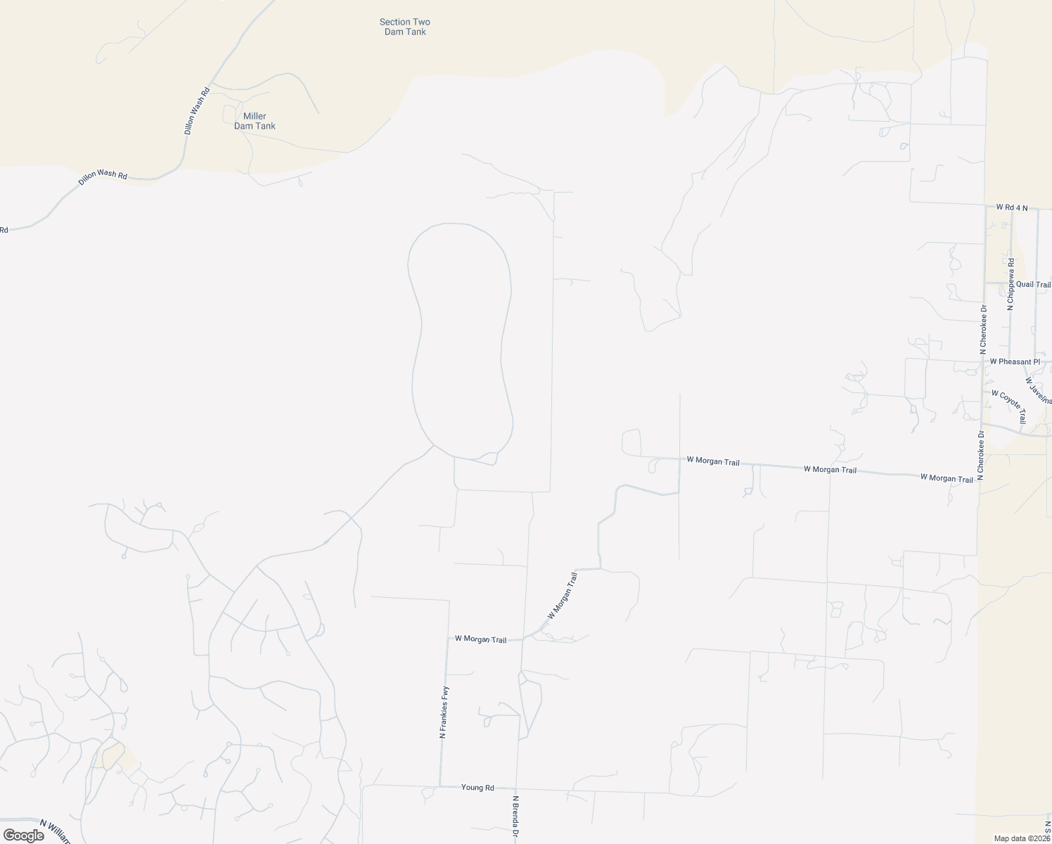 map of restaurants, bars, coffee shops, grocery stores, and more near 16255 North Indian Ruins Road in Prescott
