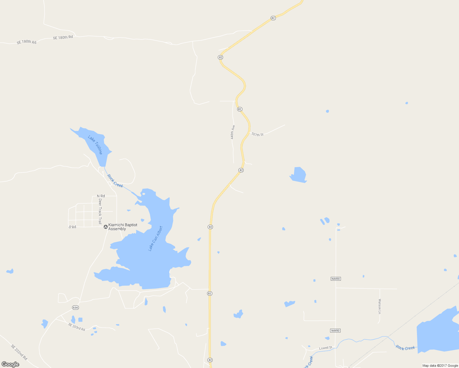 map of restaurants, bars, coffee shops, grocery stores, and more near Highway 82 in Talihina