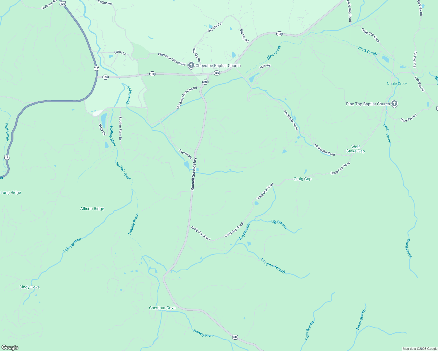 map of restaurants, bars, coffee shops, grocery stores, and more near 4818 Choestoe Trail in Blairsville
