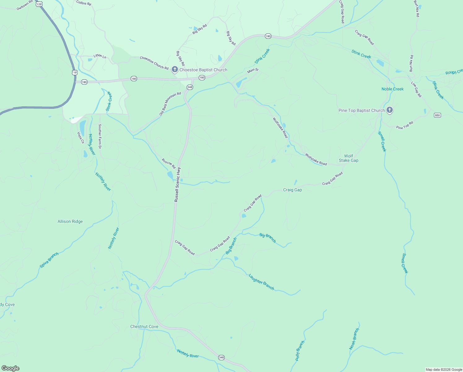 map of restaurants, bars, coffee shops, grocery stores, and more near 4818 Choestoe Trail in Blairsville